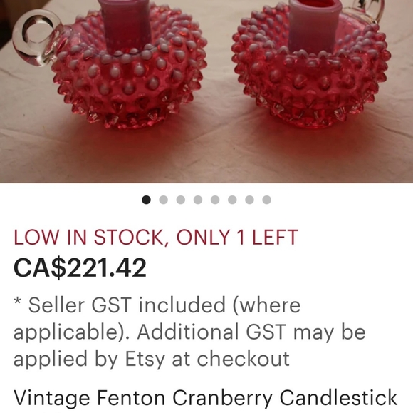 Vintage Fenton/beautiful Cranberry/Excellent condition... - Picture 5 of 5